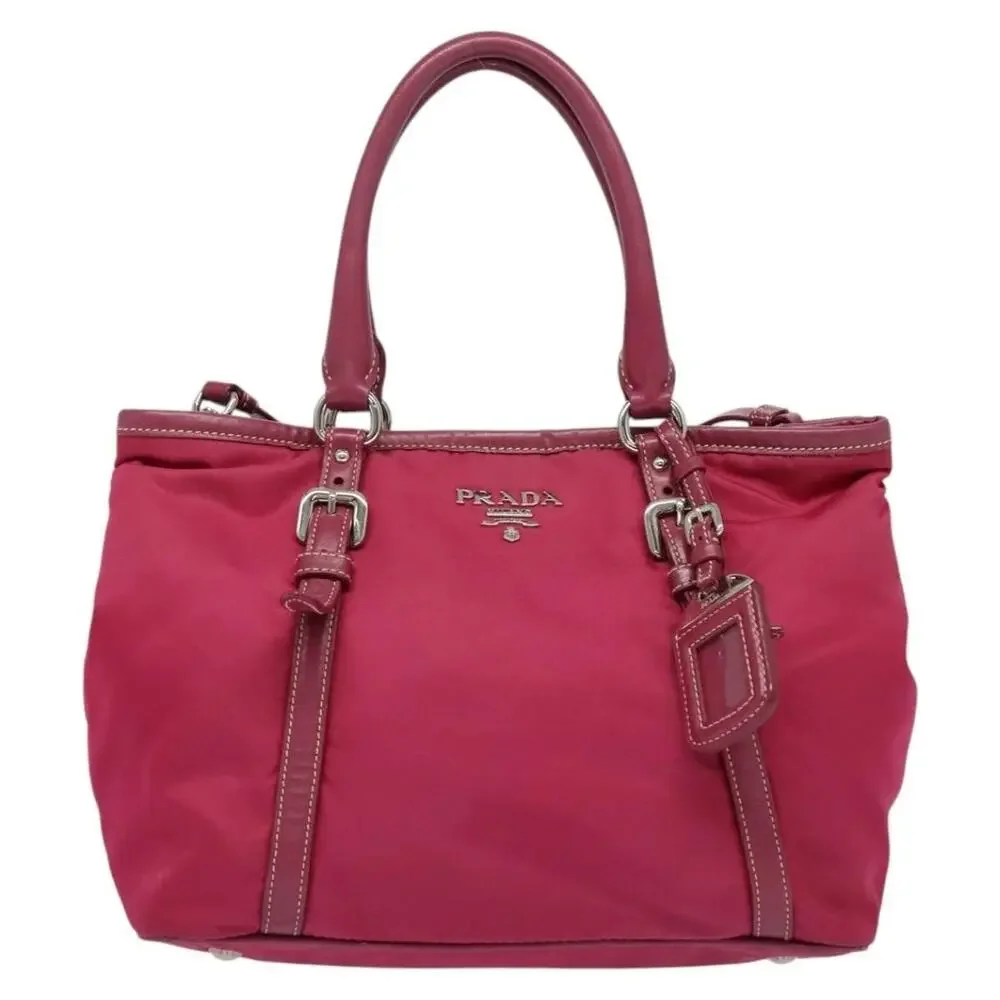 Prada Nylon Tote Bag Pink